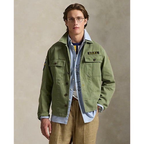 폴로랄프로렌 남성 릴렉스핏 헤링본 트윌 워크셔츠_MNPOWOV16824155300