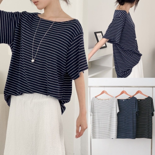 아이우먼 위쉬몰 GO 입술넥라인단가라티셔츠 U689H506 빅사이즈