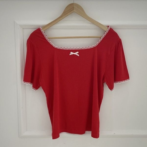 아이우먼 레이디리본레이스티 YPS388M506 빅사이즈