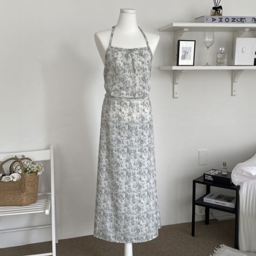 아이우먼 플라워타이스트랩원피스 YPS402M506 빅사이즈