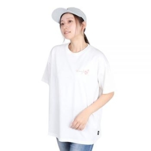 록시 우먼 ORFUL 엠브로이더리 반팔 티셔츠 25SPRST251603YWHT -화이트 468407