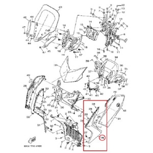 월드전자 CNS XMAX300 엑스맥스300 커버 앞 언더 우BKA-F835K-00 좌BKA-F835J-00