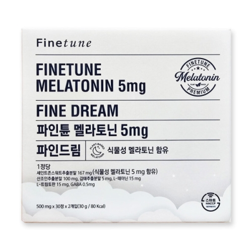 아오스 파인튠 멜라토닌 5mg 파인드림 30정