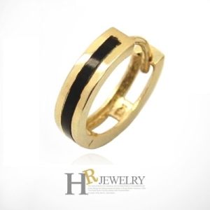 호림쥬얼리  14K HR 14K 모노 라운드 원터치 귀걸이 대 -1pcs  HGE182-3