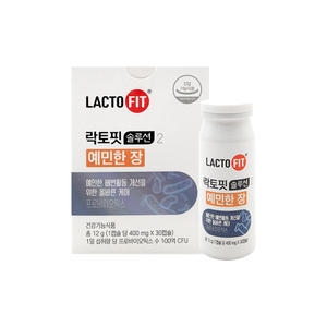 종근당건강 락토핏 솔루션2 예민한 장 400mg 30캡슐