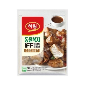 하림  동물복지 IFF 한입쏙 닭가슴살 스위트바비큐 500g