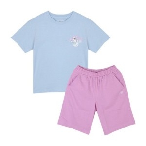 뉴발란스  키즈트레이닝세트 PQC NK9YFB204U-51 싱글 다이마루 반팔셋업