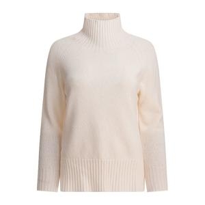 하이 캉그라 넥 리브드 커프 크림 캐시미어 스웨터 3795100001 BEIGE