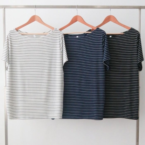 나야홍 빅사이즈줄지티 U689L506 보트스트라이프롱티셔츠 GO