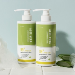 코스메이트 리얼 네이처 알로에베라 클렌징폼 500ml