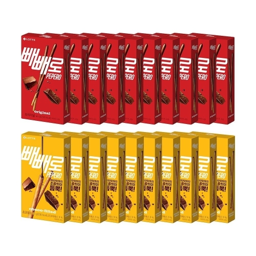 롯데제과  빼빼로 초코 46gx10개 + 초코필드 45gx10개