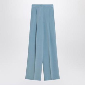 막스마라 Pianoforte Light blue flowy silk blouse ORONTESI/XI_MAXMP-038_102-40..