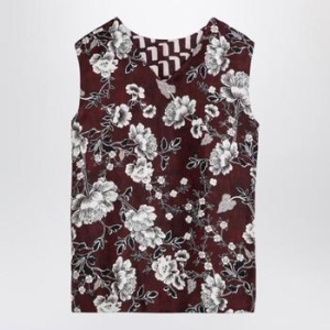 막스마라 TIMELESS Reversible patterned silk camisole top USTICASI/XH_MAXT-001..