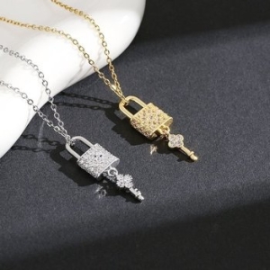 써지컬스틸  자물쇠 펜던트 목걸이 WFI4YSH