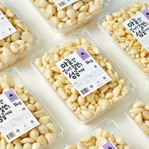 마늘귀신  의성 깐마늘 1KG / 대서 햇마늘 소 중 대