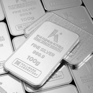 한국귀금속보석거래소  프레스 실버바 100g