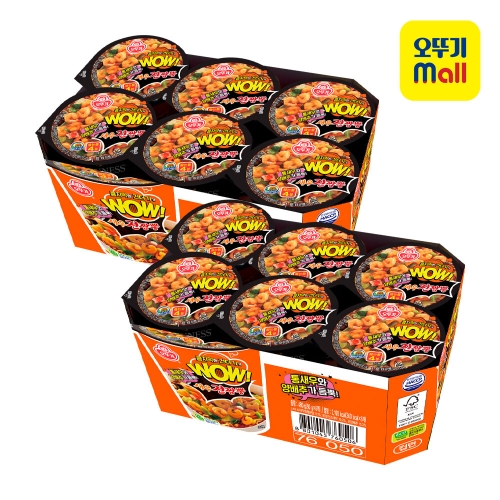 오뚜기  WOW 새우 진짬뽕 컵 80g