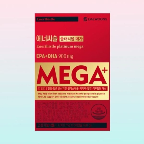 대웅제약 에너씨슬 플래티넘 메가 1000mg 60캡슐