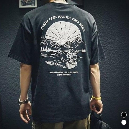 마운틴 남자 프린팅 반팔 티셔츠 DMG-TSH-Q4285928