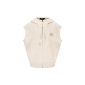 펜디 오버사이즈 슬리브리스 지퍼 드로스트링 후드 티셔츠 FAF748AV67 F1RVF TP94