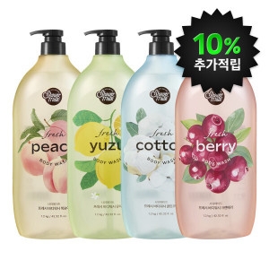 샤워메이트 프레시 피치 바디워시 1.2kg