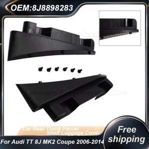 아우디  TT 8J MK2 쿠페 2006-2014 8J8898283 2개 자동차 리어 트렁크 패키지 선반 러기지 커버 C필러 사이