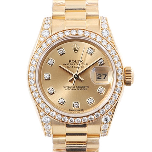 롤렉스 데이저스트 골드 샴페인판 다이아 26mm 179158