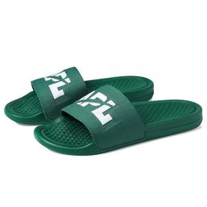 APL  남성용 빅 로고 테크룸 슬라이드 플랫 샌들, 그레이트 그린/화이트 153186