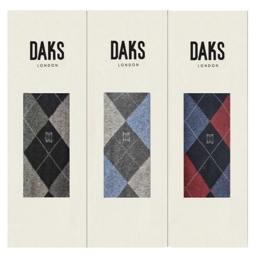 닥스 남성 다이아 패턴 장목 3족 세트_25803