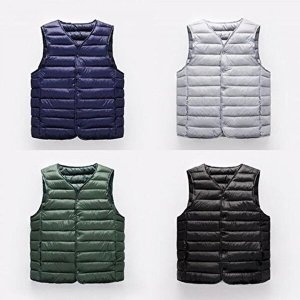 셀러허브 JHQOS18Q_4B 깔끔 남성 패딩조끼 경량패딩조끼 URD-155