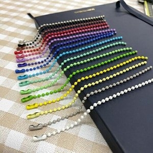셀러허브 JHQR4997_4B 컬러 비즈 에이치플러스몰 볼체인 12cm 키링