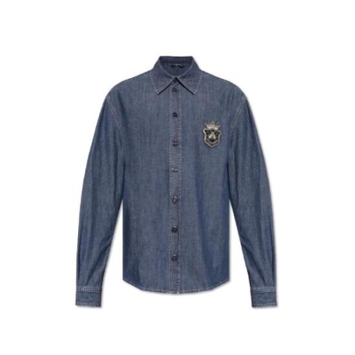 돌체앤가바나 헤럴딕 엠블럼 데님 셔츠 G5MO2ZG8MF5 S9001 T