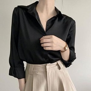 셀러허브 패션 JHQS8XXH_4B 여성 한블라우스 시크한 정장 블라우스