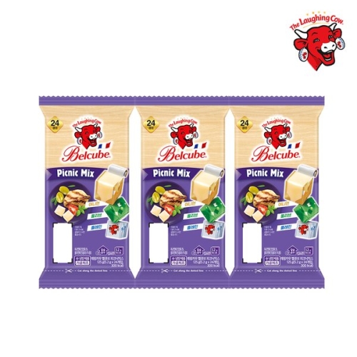벨그룹 벨큐브 래핑카우 피크닉믹스 24큐브 125g