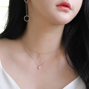 헤스티아  핸드메이드+쇼핑백/Gioia/ Lewis 925 Silver Necklace HTJK-51787