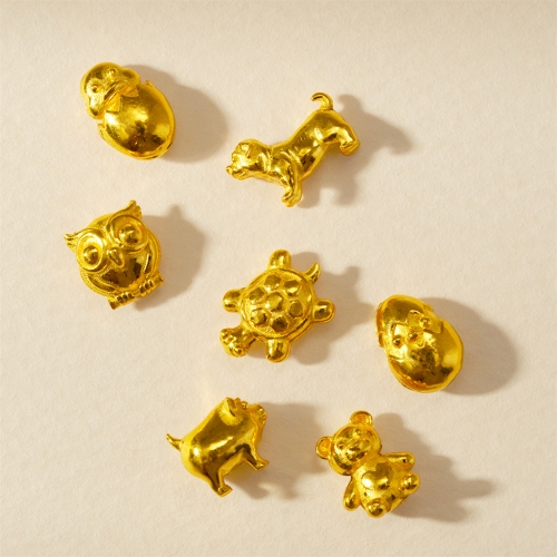 한국금다이아몬드  동물 콩알금 미니 금테크 골드바 금콩알 1g