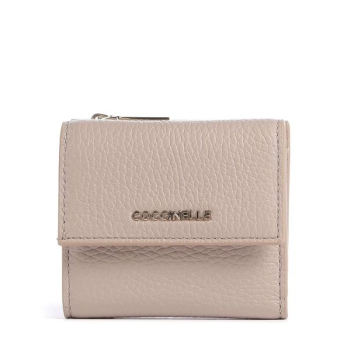 코치 넬레 Coccinelle 메탈릭 소프트 지갑 그레인드 가죽 누드 월렛 448876