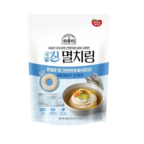 동원F&B 국물의신 멸치링 80g