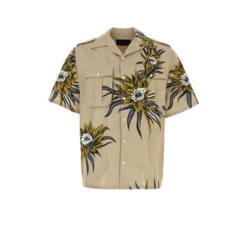 프라다 패턴 프린트 반소매 셔츠 SC770SOOO14QH F03QQ T