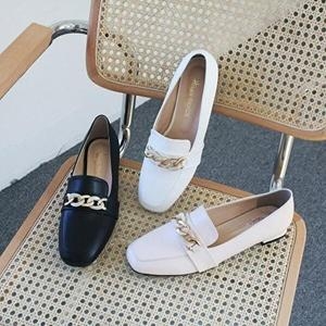 셀러허브 여성로퍼 골드체인 국산 단화 NID-202빅