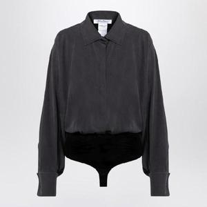 막스마라 Anthracite grey silk body shirt TEMPOCO/XH_MAXM-015