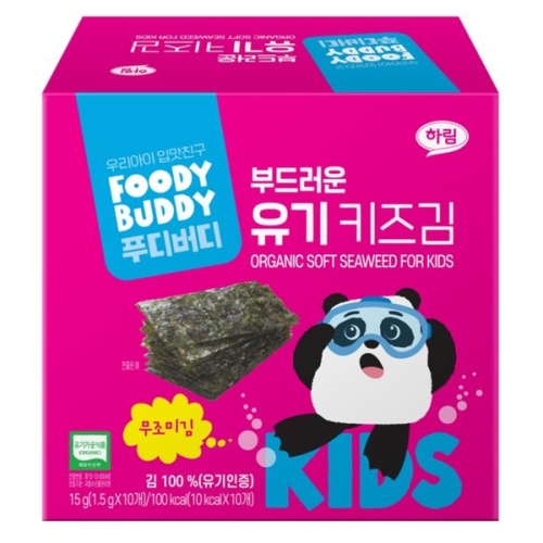 하림 푸디버디 부드러운 유기 키즈김 15g