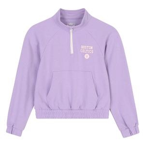 NBA-KIDS KIDS BOS 여아 팀로고 반집업 맨투맨 K223TP620P/SET K223TS620P