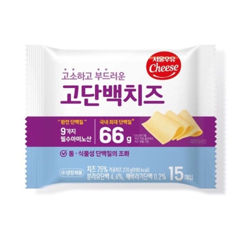 서울우유  고단백치즈 15매입 270g