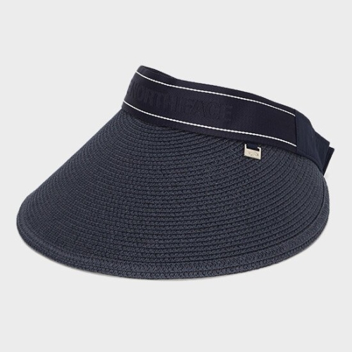 노스페이스 NFM_NE3CQ11C_NAV_ 우먼 빅 브림 웨빙 선 캡 NE3