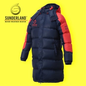 썬더랜드 동절기 방한 덕다운 후드탈부착 롱 패딩점퍼