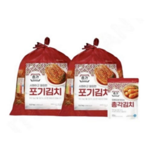 종가 중부식 포기김치 10.4kg + 총각김치 400g