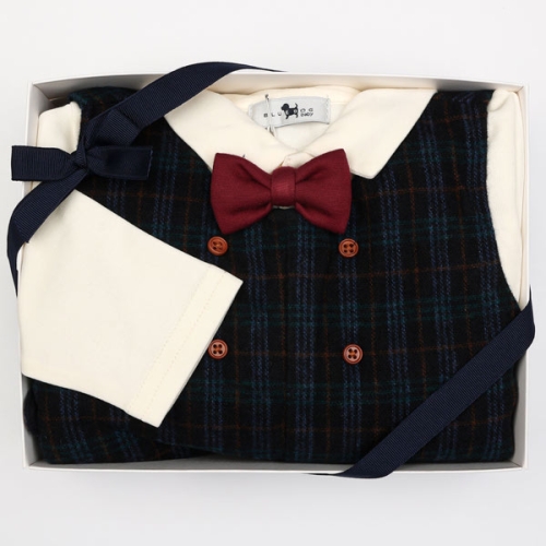 블루독베이비 HP NY멀티체크셔츠형우주복 45A1360104