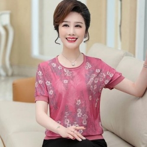 키밍 엄마옷 티블라우스 아줌마옷 중년여성 W8EF6BA