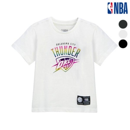 NBA-KIDS KIDS 오클라호마 시티 썬더 실리콘프린트 반팔 티셔츠 K192TS312P